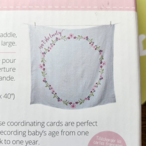 ADORABLE LULUJO BABY Baby's First Year Blanket and Cards Set Isn't She Lovely - Picture 4 of 5